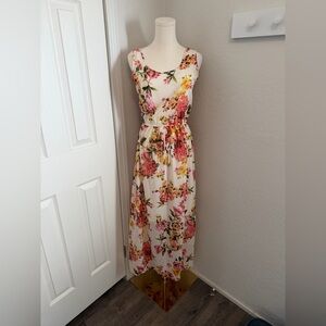 Speed Control Floral Print Maxi Dress